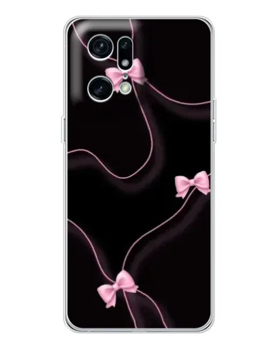 Чехол для OPPO Find X5 Pro с картинкой «Розовые ленты» Чехол для OPPO Find X5 Pro с картинкой «Розовые ленты»