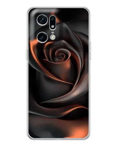Чехол для OPPO Find X5 Pro с картинкой «Шелковая черная роза» Чехол для OPPO Find X5 Pro с картинкой «Шелковая черная роза»