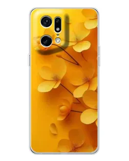Чохол для OPPO Find X5 Pro з картинкою «Золоті пелюстки»
