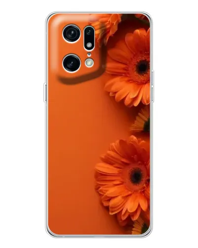 Чехол для OPPO Find X5 Pro с картинкой «Оранжевые герберы» Чехол для OPPO Find X5 Pro с картинкой «Оранжевые герберы»