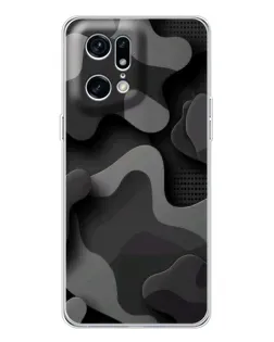 Чохол для OPPO Find X5 Pro з картинкою «Темний абстрактний камуфляж» Чохол для OPPO Find X5 Pro з картинкою «Темний абстрактний камуфляж»