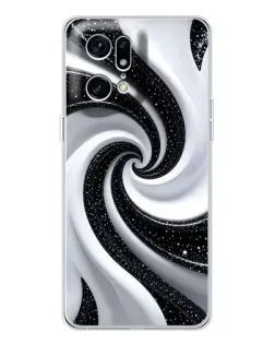 Чохол для OPPO Find X5 Pro з картинкою «Чорно-біла спіраль» Чохол для OPPO Find X5 Pro з картинкою «Чорно-біла спіраль»