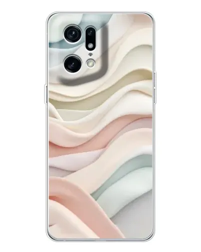 Чехол для OPPO Find X5 Pro с картинкой «Пастельные нежные волны»