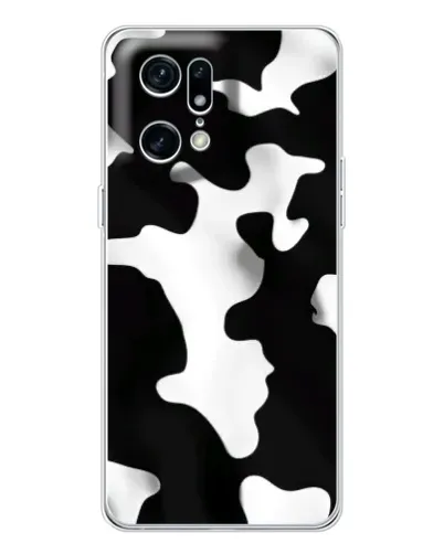 Чехол для OPPO Find X5 Pro с картинкой «Черно-белое пятно»