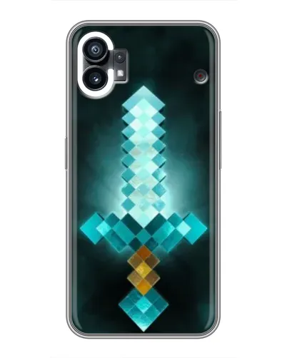 Чехол для OPPO Find X9 Pro с картинкой «Алмазный меч неон» Чехол для OPPO Find X9 Pro с картинкой «Алмазный меч неон»