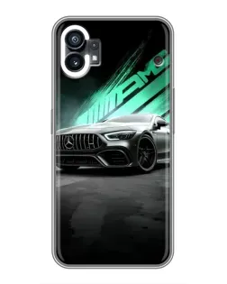 Чехол для OPPO Find X9 Pro с картинкой «Темный Mercedes AMG»