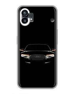 Чехол для OPPO Find X9 Pro с картинкой «Audi — ночной контур» Чехол для OPPO Find X9 Pro с картинкой «Audi — ночной контур»