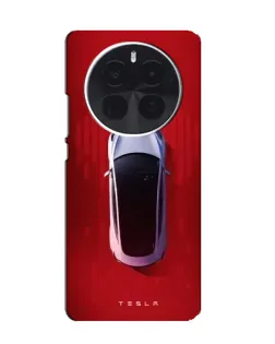 Чехол для OPPO Find X9 Ultra с картинкой «Tesla Top View»