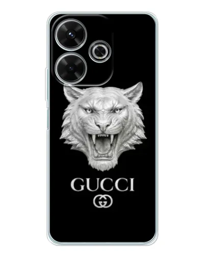 Чехол для OPPO K13 Turbo Pro с картинкой «Gucci — серебряный лев» Чехол для OPPO K13 Turbo Pro с картинкой «Gucci — серебряный лев»
