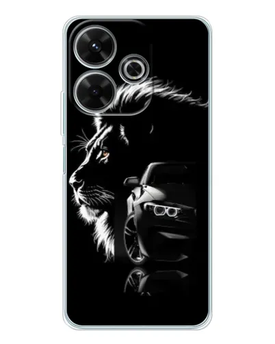 Чохол для OPPO K13 Turbo Pro з картинкою «BMW та лев» Чохол для OPPO K13 Turbo Pro з картинкою «BMW та лев»