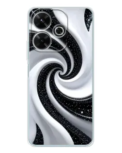 Чохол для OPPO K13 Turbo Pro з картинкою «Чорно-біла спіраль»