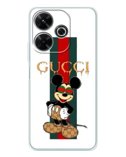 Чехол для OPPO K13 Turbo с картинкой «Микки Маус Gucci — полосы»