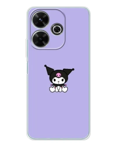 Чехол для OPPO K13 Turbo с картинкой «Kuromi — фиолетовый минимализм»