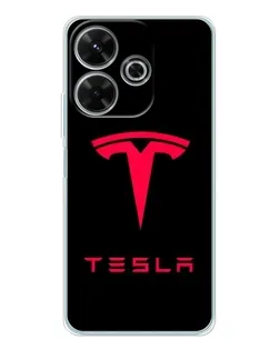 Чехол для OPPO K13 Turbo с картинкой «Tesla Red Logo»