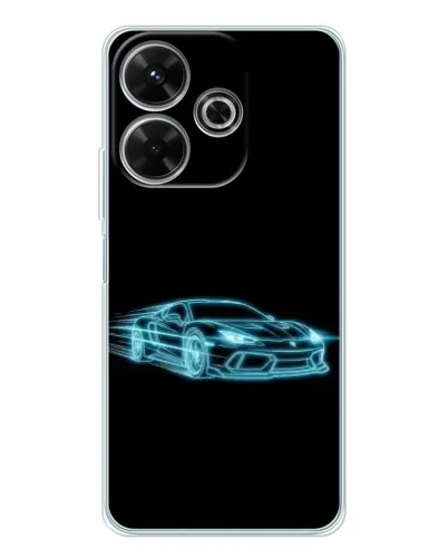 Чехол для OPPO K13 Turbo с картинкой «Неоновый контур Lamborghini» Чехол для OPPO K13 Turbo с картинкой «Неоновый контур Lamborghini»