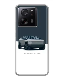 Чохол для OPPO K13s з картинкою «Сріблястий Cybertruck Tesla»