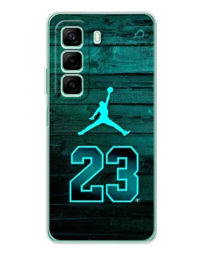 Чехол для OPPO K13x 5G с картинкой «Jordan Cyan 23»