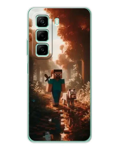 Чехол для OPPO K13x 5G с картинкой «Стив в лесу» Чехол для OPPO K13x 5G с картинкой «Стив в лесу»