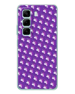 Чехол для OPPO K13x 5G с картинкой «Единороги на фиолетовом»