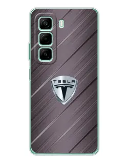 Чехол для OPPO K13x 5G с картинкой «Металлическая текстура Tesla»