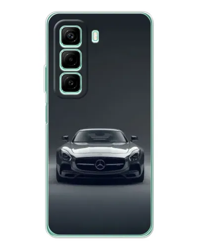 Чехол для OPPO K13x 5G с картинкой «Mercedes на черном»
