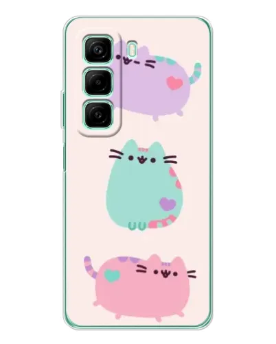 Чехол для OPPO K13x 5G с картинкой «Pusheen трио» Чехол для OPPO K13x 5G с картинкой «Pusheen трио»
