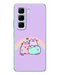 Чехол для OPPO K13x 5G с картинкой «Радужные Пушины» Чехол для OPPO K13x 5G с картинкой «Радужные Пушины»