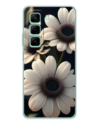 Чехол для OPPO K13x 5G с картинкой «Белые маргаритки макро»