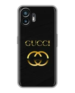 Чехол для OPPO K14 Turbo с картинкой «Золотой логотип Gucci»