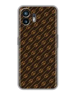 Чехол для OPPO K14 Turbo с картинкой «Gucci — золотые диагонали»