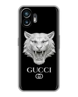 Чехол для OPPO K14 Turbo с картинкой «Gucci — серебряный лев»