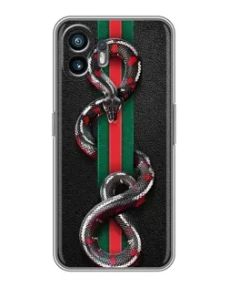 Чехол для OPPO K14 Turbo с картинкой «Gucci — змея на полосе»