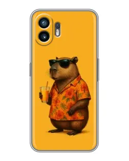 Чехол для OPPO K14 Turbo с картинкой «Капибара на отдыхе»