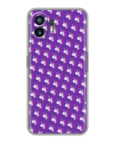 Чехол для OPPO K14 с картинкой «Единороги на фиолетовом»