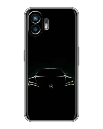 Чехол для OPPO K14 с картинкой «Mercedes — силуэт авто» Чехол для OPPO K14 с картинкой «Mercedes — силуэт авто»