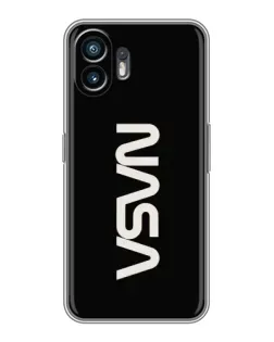 Чехол для OPPO K14x с картинкой «NASA — вертикальный логотип»