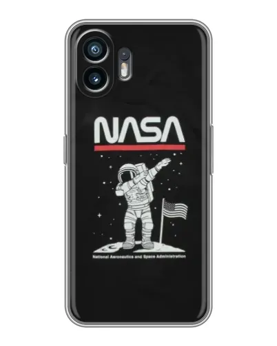 Чехол для OPPO K14x с картинкой «NASA — шагаем по Луне» Чехол для OPPO K14x с картинкой «NASA — шагаем по Луне»