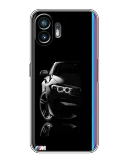 Чехол для OPPO K14x с картинкой «Силуэт BMW в темноте»