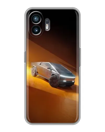 Чехол для OPPO K14x с картинкой «Cybertruck в пустыне»