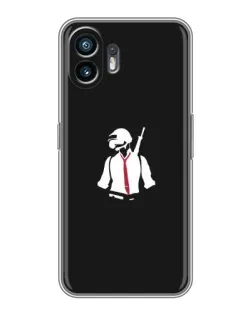 Чохол для OPPO K15 з картинкою «PUBG — силует воїна»