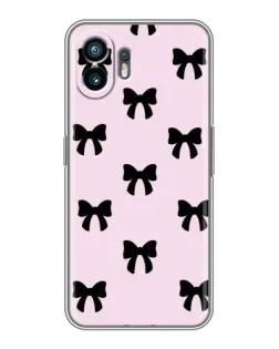Чохол для OPPO K15 з картинкою «Чорні банти Coquette»