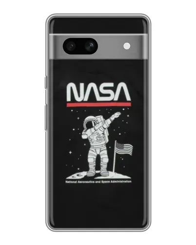 Чохол для OPPO K15s з картинкою «NASA — крокуємо по Місяцю» Чохол для OPPO K15s з картинкою «NASA — крокуємо по Місяцю»