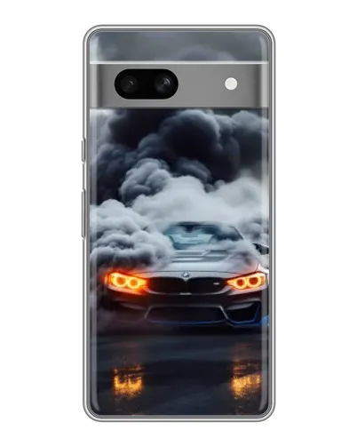Чохол для OPPO K15s з картинкою «BMW у диму» Чохол для OPPO K15s з картинкою «BMW у диму»