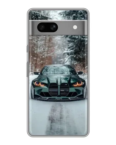 Чохол для OPPO K15s з картинкою «BMW у зимовому лісі» Чохол для OPPO K15s з картинкою «BMW у зимовому лісі»