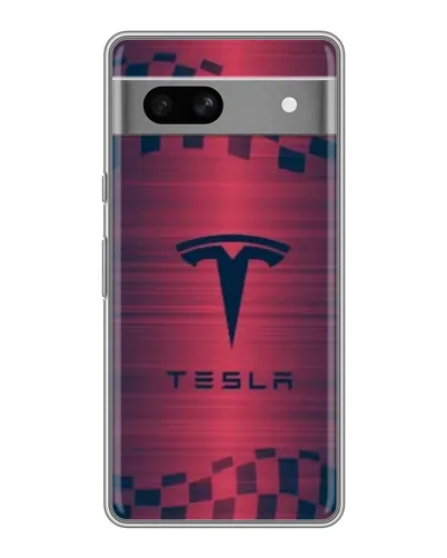 Чохол для OPPO K15s з картинкою «Тесла червоний карбон» Чохол для OPPO K15s з картинкою «Тесла червоний карбон»
