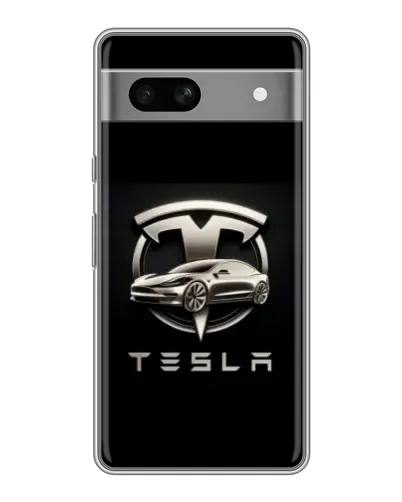 Чохол для OPPO K15s з картинкою «Tesla — срібне авто» Чохол для OPPO K15s з картинкою «Tesla — срібне авто»