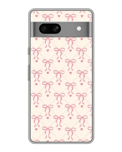 Чохол для OPPO K15s з картинкою «Рожеві бантики Coquette» Чохол для OPPO K15s з картинкою «Рожеві бантики Coquette»