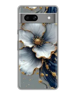 Чохол для OPPO K15s з картинкою «Біла квітка та золотий флюїд» Чохол для OPPO K15s з картинкою «Біла квітка та золотий флюїд»