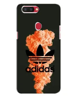 Чохол для OPPO R11s з картинкою «Помаранчевий дим Adidas»