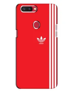 Чохол для OPPO R11s з картинкою «Червоний мінімалізм Adidas»